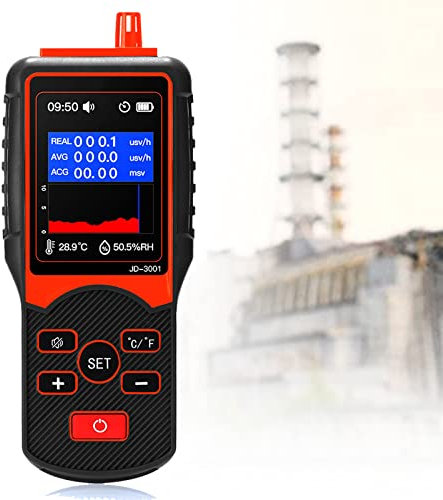 Högprecisionsradioaktivitetsmätare, Geigerräknare Nukleär Strålningsdetektor Dosimeter Radioaktivitet Geigerräknare Bärbar Detektor Radioaktiv Detektor Med Led Skärm