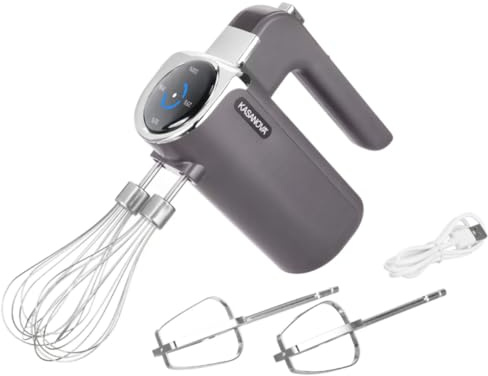 Sbattitore elettrico senza fili con 2 fruste 200 W nero Elettrodomestici cucina