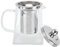 Glass Teapot Stovetop,Clear Tea Kettle with Removable Stainless Steel Infuser Teapot Leaf Tea Maker Tea Brewer for Camping Travel (550ml)