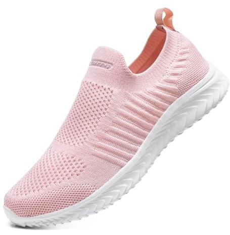 Slip on Zapatillas Deportivas Mujer Hombre Zapatillas de Running Ligero Calzado Transpirables Gimnasio Casual Sneakers Zapatos para Correr Cómodo Atlético
