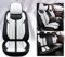 SAHFEE Sitzbezüge Auto Autositzbezüge Universal Set für Dacia Dokker/Duster Van/Logan/Logan MCV Fiskal Stepway/Nova/Supernova/Sandero Auto Zubehör, Weiß