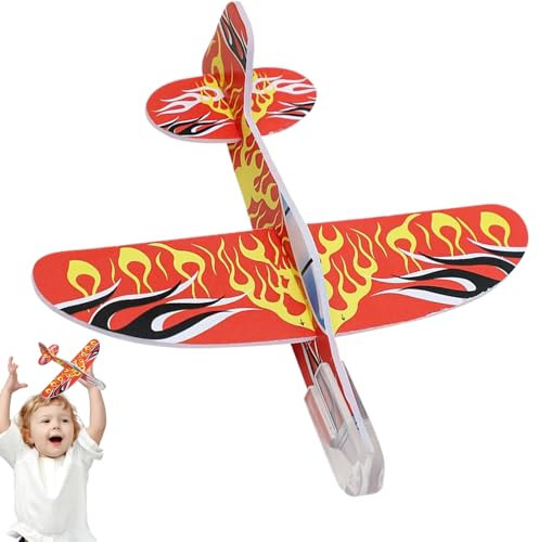 Aliante in schiuma - Aerei in schiuma per 10 pezzi - Costruzione elicottero aereo portatile per interni esterni, classe spiaggia, giardino, festa