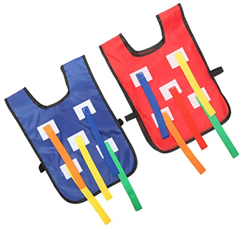 COLLBATH 2 Sets of Pull Tails Activity Props Cloth Vests for Children, Sturdy and Pull-resistant Outdoor Game Equipment, for Sensory Training and Interactive Kindergarten Play