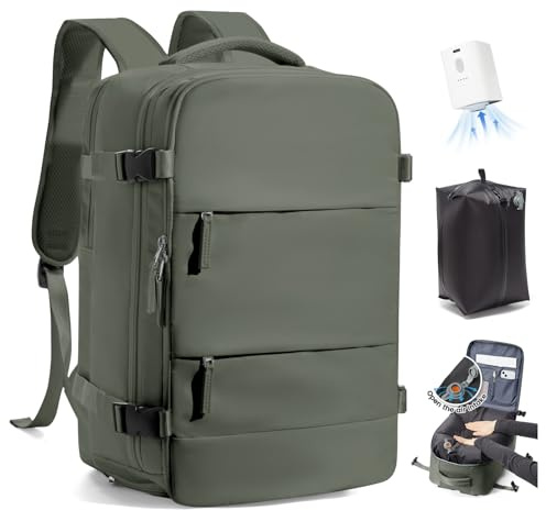 SZLX Sac à Dos Sous Vide Avec Pompe Bagage Cabine 40x30x20 Ryanair Wizz air Bagage à Main Pour Femmes, Ryanair Travel Ruscksack Taille Cabine étanche Valise Sous Vide Pour Homme