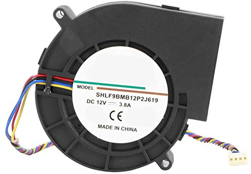 Soplador centrífugo de 12 V, 3,8 A, 190 CFM, ventilador de aire con rodamiento de bolas doble de alto rendimiento para centros de datos de barbacoa, enrutadores de red, plástico,