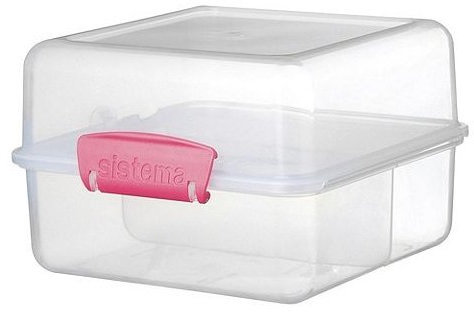 Sistema 9418277857318 Lunch Box, Plastic, Pink