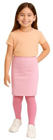 A2Z 4 Kids Flickor Plain Pencil Kjol Trendig Mjuk Feel Bekväm - Plain Pencil Skirt Baby Pink 11-12
