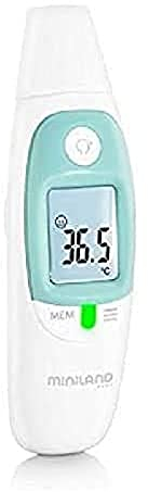 Miniland - Termómetro Thermosense de contacto con medición de temperatura de bebes. Mide temperatura incluso líquidos y objetos.
