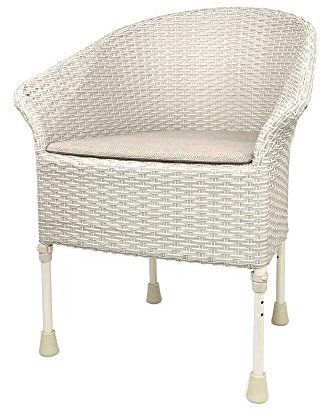 NRS Healthcare Walton Height Adjustable Commode Chair, Grey