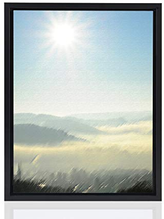 rahmengalerie24 - Cornice a cassetta da 40 x 60 cm, colore nero, adatta per tele su telaio, in pannello di legno di media densità (MDF)