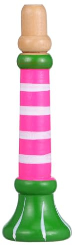TOYANDONA 1 flauto musicale in legno per bambini, piccoli flauto flauto in legno colorato, giocattolo sonoro per bambini dai 3 anni in su, ragazzi e ragazze, scuola (colore casuale)