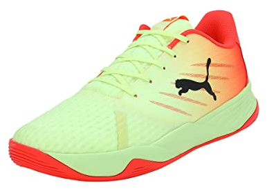 PUMA Unisex Accelerate PRO II Hallenturnschuh, Fast Yellow-RED Blast Black, 42 EU