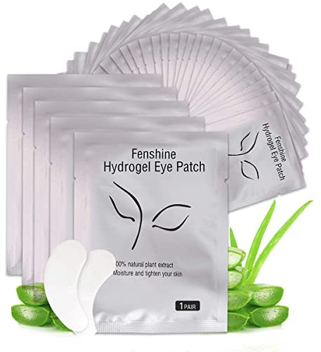 fenshine 200 Pairs Eyelash Extension Eye Pads Lint Free Hydrogel Eye Patches Professional Under Eye Gel Pads for Lash Extensions Supplies