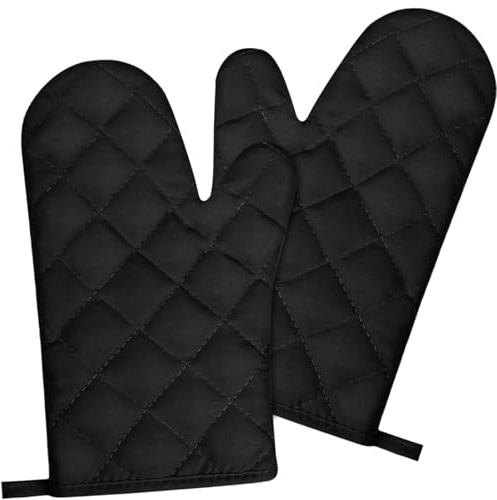 GUTERTOP 2 Stück Ofenhandschuhe Hitzebestaendig, Backofen Handschuhe, Anti-Rutsch backhandschuhe Ofenhandschuhe Zum Kochen, Backen