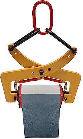 Pinces de Levage Réglable Pince pour Bordures Trottoir 8-30cm Porte-pierres Pince Levage 280kg Pierre Crochet Leve Plaque pour Serrer Palettes Bois, Transporter du Bois Construction