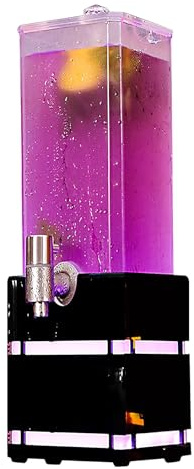 Cannone per Vino Luminoso in Acrilico Brocca per Succo Commerciale Colorata da 2/3 Litri Accessori per la Casa/Bars per Ristoranti, Bars, Locali Notturni(Multi-colored,13 * 13 * 41.5cm)