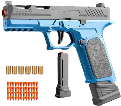 Shell Ejecting Toy Gun, Shell Ejecting Soft Bullet Pistol Tactical Fidget Gun Clicker Satisfying Game for Boys
