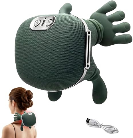 4D Neck Massager Hands, Neck Massager with Hands, Electric Massagers, Hand Massage, Bionic Massager, Neck Shoulder Massage, 3 Levels & 2 Temperature, Simulated Human Hand Design (Basic)
