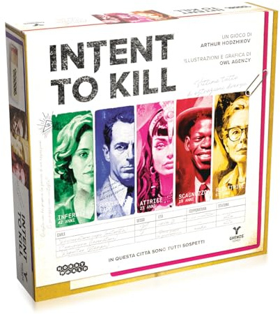 Intent to Kill - Gioco da Tavolo - Gioco Competitivo per Adulti e Ragazzi dai 16 Anni - 2-4 Giocatori - Durata 60min - Edizione Italiana