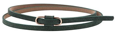 Damara Elegante Mujeres Cinturón Delgado Para Vaquero Vestidos,Verde