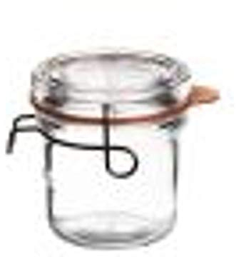 Bormioli Lock Eat Vaso Terrina, Vetro, Trasparente, 8 x 9 x 9 cm