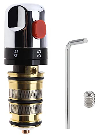 Thermostatic Bath Mixer Tap Shower Valve Handle Spare Repair Cartridge Kit Hot