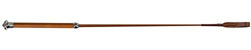 Covalliero Kerbl Springgerte Cognac, 65 cm mit Ledergriff, mit Klatsche Gerte