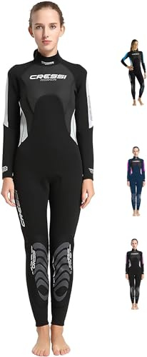 Cressi Morea Lady Monopiece våtdräkt 3 mm – allt-i-ett våtdräkt premium neopren hög stretch för kvinnor