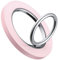 Magnetic Phone Ring Holder for MagSafe - Lamicall 360 Rotating Phone Grip [Removable & Wireless Charging Friendly] for iPhone 16 15 14 13 12 Pro/Pro Max/Plus/Mini, Others with Iron Plate - Pink