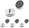 80mm Durchmesser X 32mm großer X M10-Gewinde-Ferrit-Topf-Magnet - 60kg Zugkraft, 4er Pack