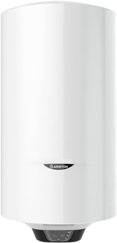 Ariston Pro1 Eco Slim - Termo Eléctrico 65 Litros Bajo Consumo Vertical, Calentador de Agua Eléctrico con Función ECO 37,3x35,3x98,1 cm, Fabricado para Instalación en España, Eficiencia B Rango (A+/F)