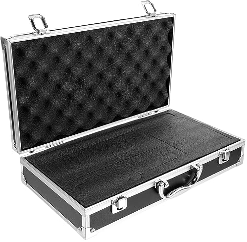 Abaodam Mikrofonkoffer Aus Pu-Material Mit Griff Stoßfestes Mikrofon Aufbewahrungsbox Kompakte Mikrofonbox Für Kabel Für Und Reisen