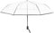 IMCCZONY Parapluie Transparent Parapluie Automatique a Pluie pour des Femmes et des Parapluie Automatique de Pluie Parapluie Transparent de Style Pliant Coupe-Vent Compact, Bordure Noire