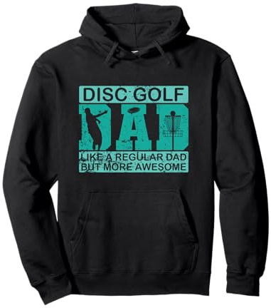 Discgolf papà Proprio Come Un papà Normale Solo Meglio Felpa con Cappuccio
