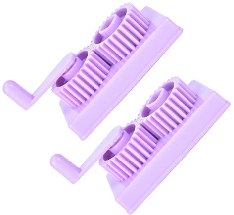 Operitacx Herramienta para Quilling de Papel 2 Unidades Máquina Rizadora Manual para Manualidades, Suministros de Quilling Profesional en Plástico para Álbumes y Decoración Artesanal