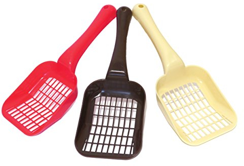 Rosewood Katzenstreuschaufel, robuste Kunststoff-Klo Schaufel, Starke Sieblöcher, leicht zu reinigendes Design, ideal zum Klumpen und Kieselstreu, praktisches Katzentoilettenzubehör