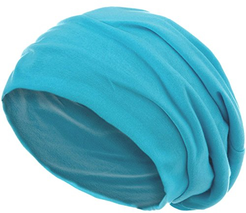 style3 Slouch Beanie aus atmungsaktivem, feinem und leichten Jersey Unisex Mütze Haube Bini Einheitsgröße