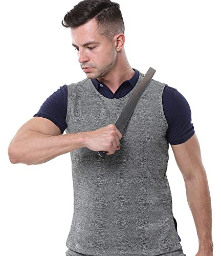 POOSR Camisetas a Prueba de Cortes, Chaqueta de Seguridad de Fibra de Alta Densidad Resistente a Cortes, Ropa de protección para Trabajadores, Camiseta anticortes de Trabajo,L