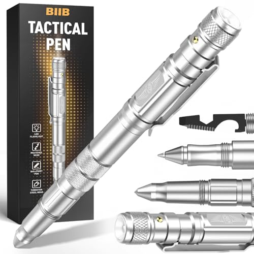 BIIB Geschenke für Männer, Multitool Pen mit LED Gadgets, Adventskalender Füllung Männer Weihnachtsgeschenke, Männergeschenke Geburtstagsgeschenk Papa Geschenk Weihnachten, Feuerwehr Geschenke