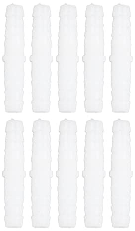 KUIDAMOS 10 Pi¨¨Ces Connecteur de Tuyau en Plastique connecteur Droit de 6mm/6mm Raccords de Tuyau en Plastique Connecteurs Connecteur de Tube PE Barb 6-6mm Joint Droit ¨¤ Parti e connettori