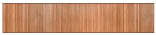 vidaXL Teppich, Bambusteppich Rechteckig, Bambusmatte rutschfest für Wohnzimmer, Läufer Küchenteppich Flurteppich, Modern, Natur 60x300cm Bambus