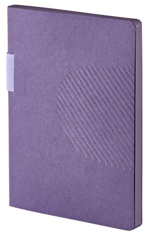 nuuna Notizbuch A5+ | Workbook L - Améthyste by MUT Design Studio | Millimeterpapier + MUT Raster Grau | 192 nummerierte Seiten | 120 g Premium-Papier | Naturkarton lila | made in Germany