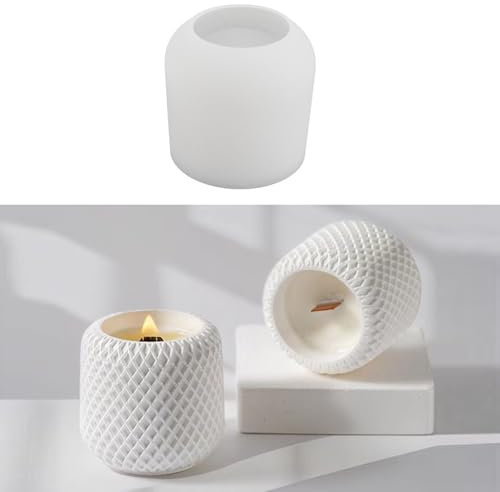 HNLMZ Stampi in Silicone GießFormen, Stampo per Vaso in Silicone per Cemento, Stampo in Silicone per Candeliere, Forma in Resina Gießform, Stampi in Silicone per Cemento Gesso DIY Candele