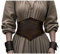 keland Mittelalter Korsett Gürtel Damen Miedergürtel Leder Korsettgürtel Schnürkorsett Wikinger (X-Large)