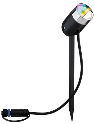 Paulmann 94798 Plug & Shine LED trädgårdsstrålkastare Pike IP65 RGBW+ 4,5 W antracit