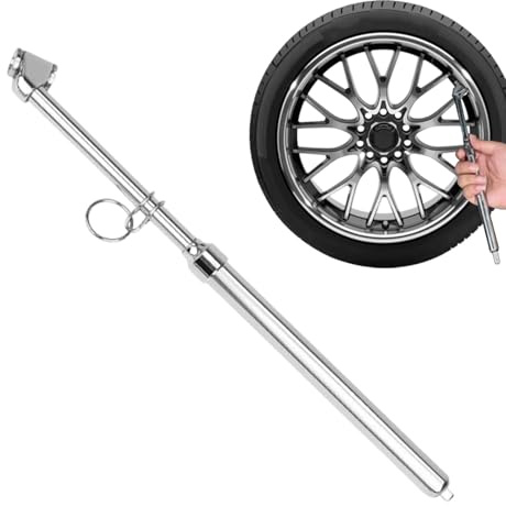 Pencil Tire Pressure Gauge Tyre Stress Heavy Duty Checker Tool with Double
