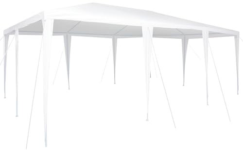 vidaXL Carpa para Fiestas 6 x 4 m | Toldos Impermeables, Resistentes a los UV, fácil de Montar reuniones al Aire Libre. Apta para 10 Personas, es Plegable y portátil, Ideal para somb