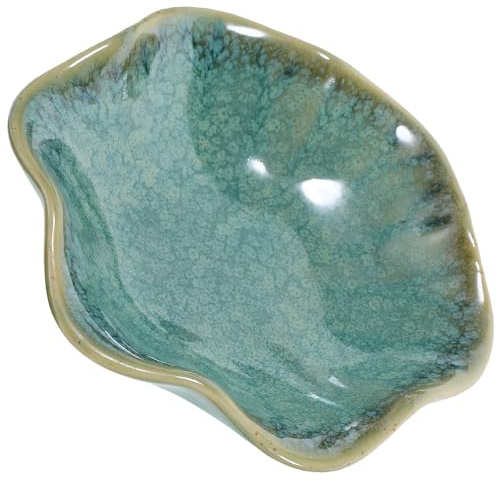 Toyvian Portagioie Design Unico Piatto e Resistente Elegante in Ceramica per Anelli e Piccoli Oggetti come Contenitore per Gioielli da Regalo o Ufficio