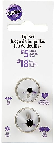 Wilton, Set beccucci, Rotondo (Nr. 5) e a Stella (Nr. 18)