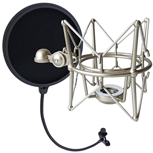 keepdrum MS088 Mikrofon Spinne elastische Halterung für Rode Mikrofone Popschutz EMH